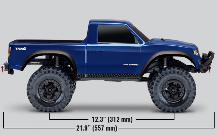 Traxxas TRX-4 Sport Blau 4X4 RTR 1/10 4WD Scale-Crawler Best.Nr.: 82024-4BLUE